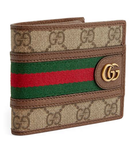 gucci bifold logo wallet|vintage men Gucci bifold wallet.